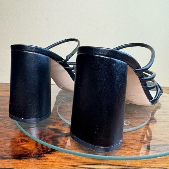 NINE WEST Strappy Open Toe Heel Sandals Platform Block Heels Size 13 - Picture 10 of 16